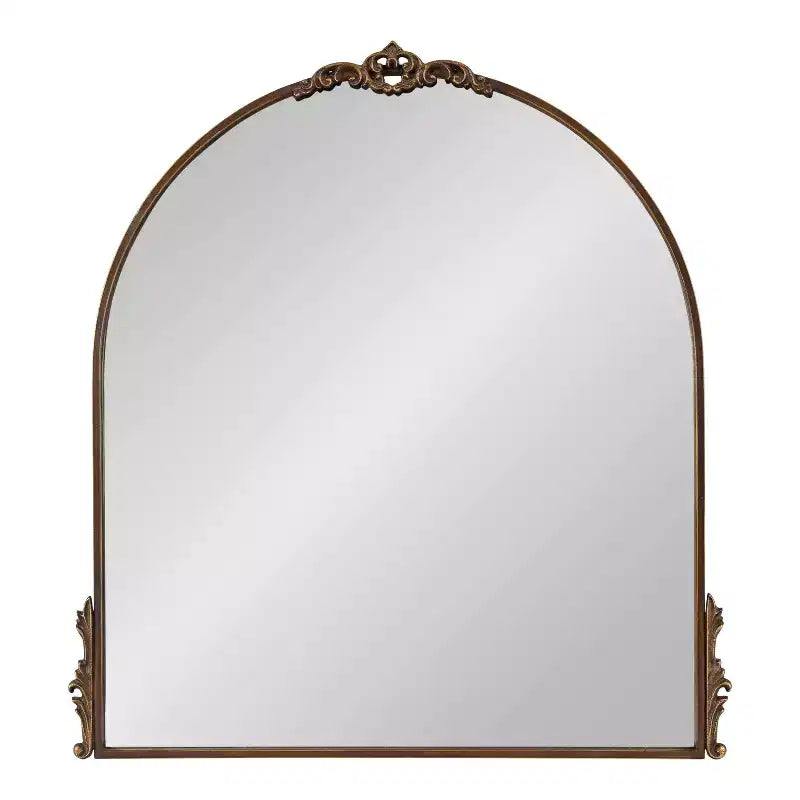 Kate & Laurel All Things Decor 32"x30" Myrcelle Decorative Framed Wall Mirror Bronze