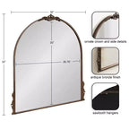Kate & Laurel All Things Decor 32"x30" Myrcelle Decorative Framed Wall Mirror Bronze