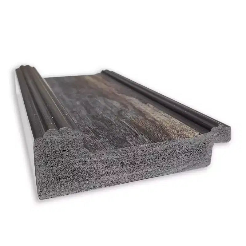 20" x 54" Non-Beveled Rail Rustic Char Full Length on The Door Mirror - Amanti Art: Polystyrene Frame, Includes Mounting Hardware