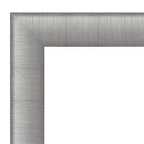 31" x 31" Non-Beveled Elegant Brushed Pewter Wall Mirror - Amanti Art