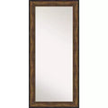 32" x 68" Non-Beveled Ballroom Bronze Full Length Floor Leaner Mirror - Amanti Art
