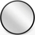 22" Nera Wall Mirror Black - Infinity Instruments: Modern Style, Plastic Frame, No Assembly, Wall Mounted