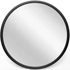 22" Nera Wall Mirror Black - Infinity Instruments: Modern Style, Plastic Frame, No Assembly, Wall Mounted