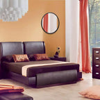22" Nera Wall Mirror Black - Infinity Instruments: Modern Style, Plastic Frame, No Assembly, Wall Mounted