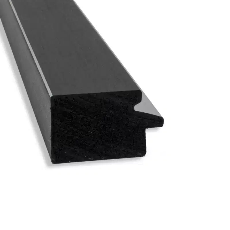 Miroir Amanti Art de 17 po x 51 po, sans biseau, en EVA noir et argent, étroit et pleine longueur, à accrocher à la porte