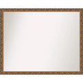 30" x 24" Non-Beveled Antique Bronze Wood Wall Mirror - Amanti Art