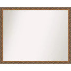 30" x 24" Non-Beveled Antique Bronze Wood Wall Mirror - Amanti Art
