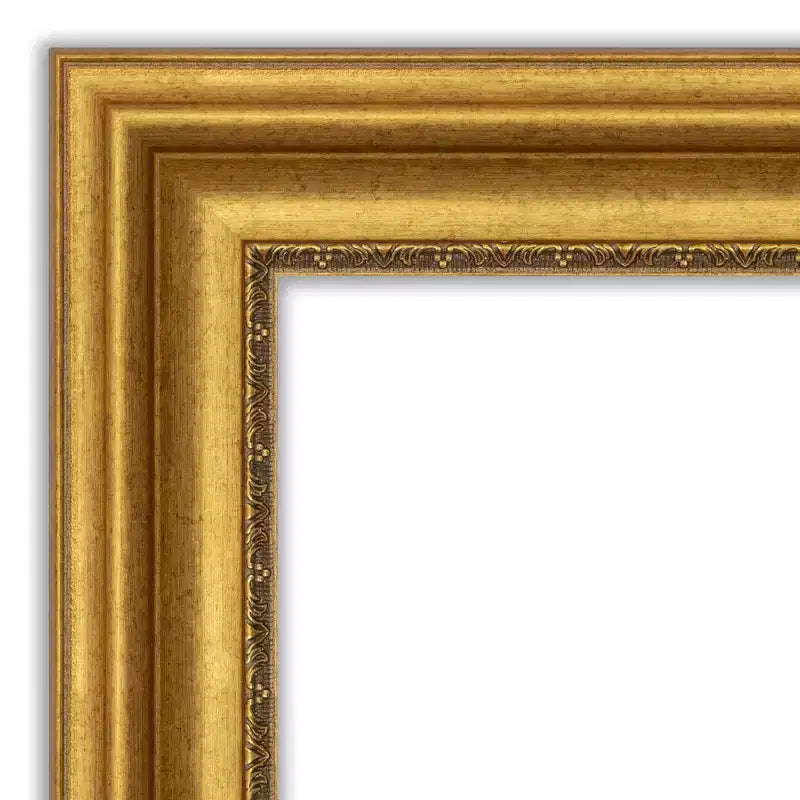 32" x 32" Non-Beveled Parlor Wall Mirror with Polystyrene Frame - Amanti Art