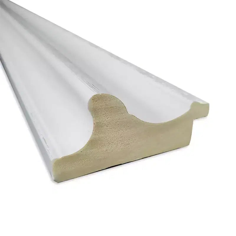 Miroir mural blanc Amanti Art Parlor 61 x 76 cm, sans biseau - Rectangle moderne, cadre en polystyrène