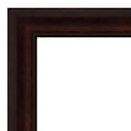 Amanti Art 19" x 53" Non-Beveled Coffee Bean Brown Full Length on The Door Mirror : Polystyrene Frame, Includes Mounting Hardware
