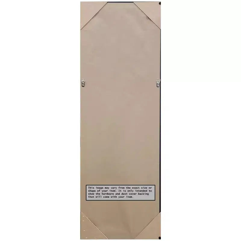 Amanti Art 19" x 53" Non-Beveled Coffee Bean Brown Full Length on The Door Mirror : Polystyrene Frame, Includes Mounting Hardware