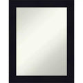 22" x 28" Non-Beveled Shiplap Navy Wood Bathroom Wall Mirror - Amanti Art: Rectangle, Includes Mounting Hardware