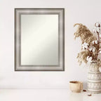 Miroir mural argenté Impérial non biseauté 23" x 29" - Amanti Art