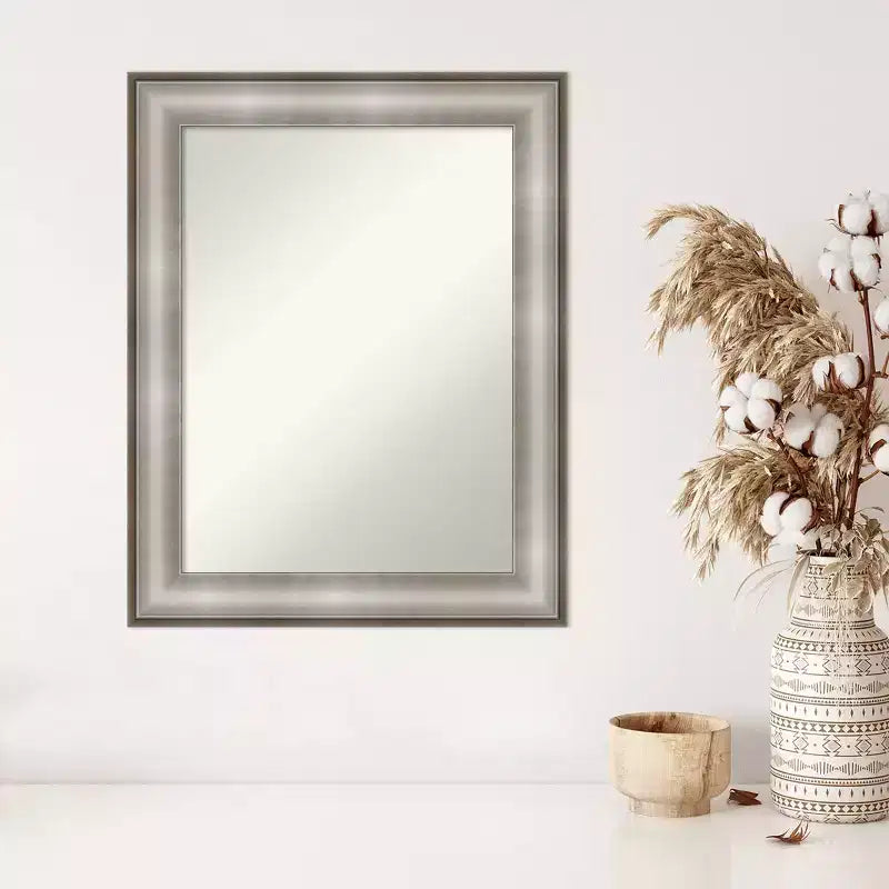 Miroir mural argenté Impérial non biseauté 23" x 29" - Amanti Art