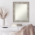 Miroir mural argenté Impérial non biseauté 23" x 29" - Amanti Art