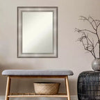 Miroir mural argenté Impérial non biseauté 23" x 29" - Amanti Art
