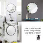 37" Hubba Round Wall Mirror Black - Umbra