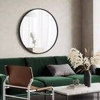 37" Hubba Round Wall Mirror Black - Umbra
