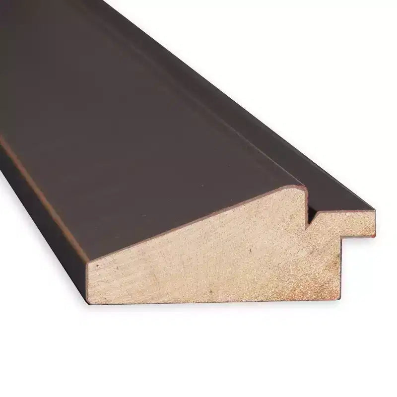 Amanti Art 45"x35" Beveled Lara Bronze Wood Wall Mirror: Modern Rectangular, No Assembly Required