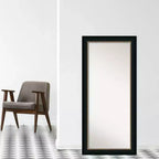 Miroir pleine longueur à poser, sans biseau, Paragon Bronze 31" x 67" - Amanti Art : Rectangle moderne, cadre en polystyrène