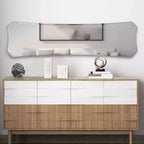 Howard Elliott 35.5"x35.5" Round iron Framed Boulon Mirror: Modern Style, No Assembly, Wall Mounted