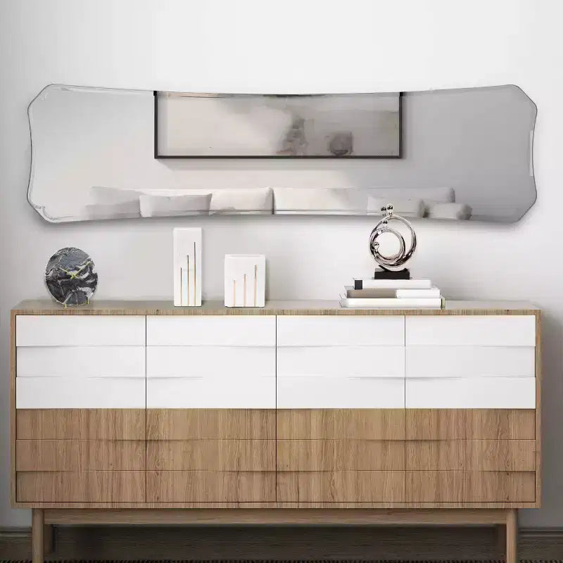 Howard Elliott 35.5"x35.5" Round iron Framed Boulon Mirror: Modern Style, No Assembly, Wall Mounted