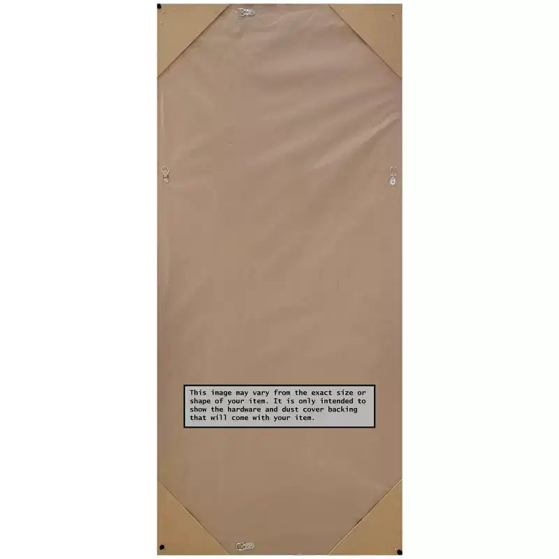 Miroir inclinable Rustique à lattes grises 30" x 66" par Amanti Art