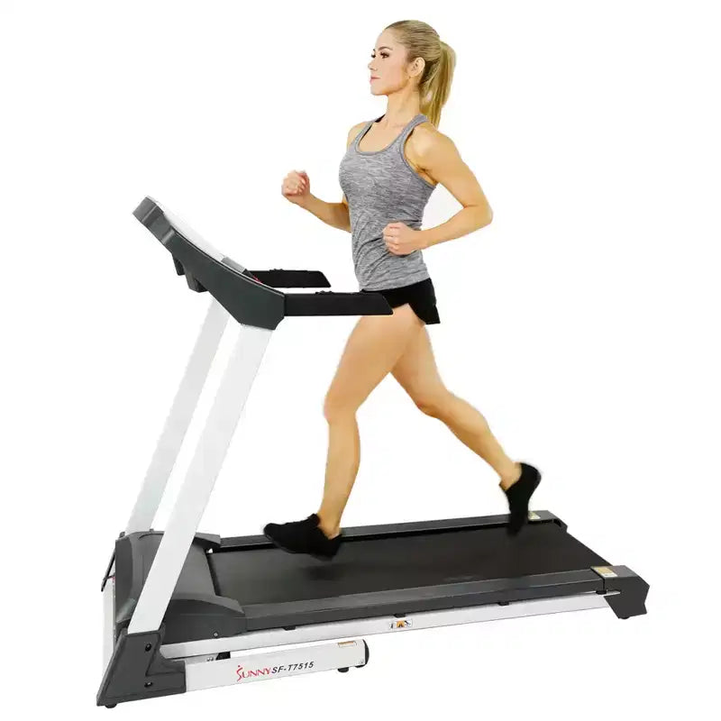 Sunny Health & Fitness Auto Incline Electric Smart Treadmill