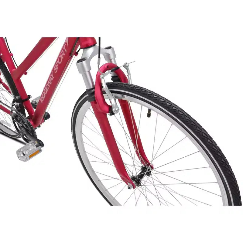 Vélo hybride Kent Ridgeway Sport 700c/28" pour femme - Rouge