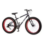 Vélo de montagne Mongoose Dolomite pour homme à gros pneus 26", bleu marine/rouge
