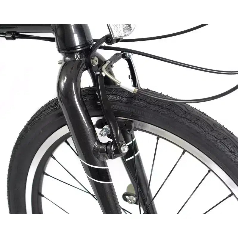Vélo pliant en aluminium ZiZZO Urbano 8 vitesses 20" - Gris