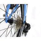 Vélo pliant en aluminium ZiZZO Via 7 vitesses 20" - Bleu ciel