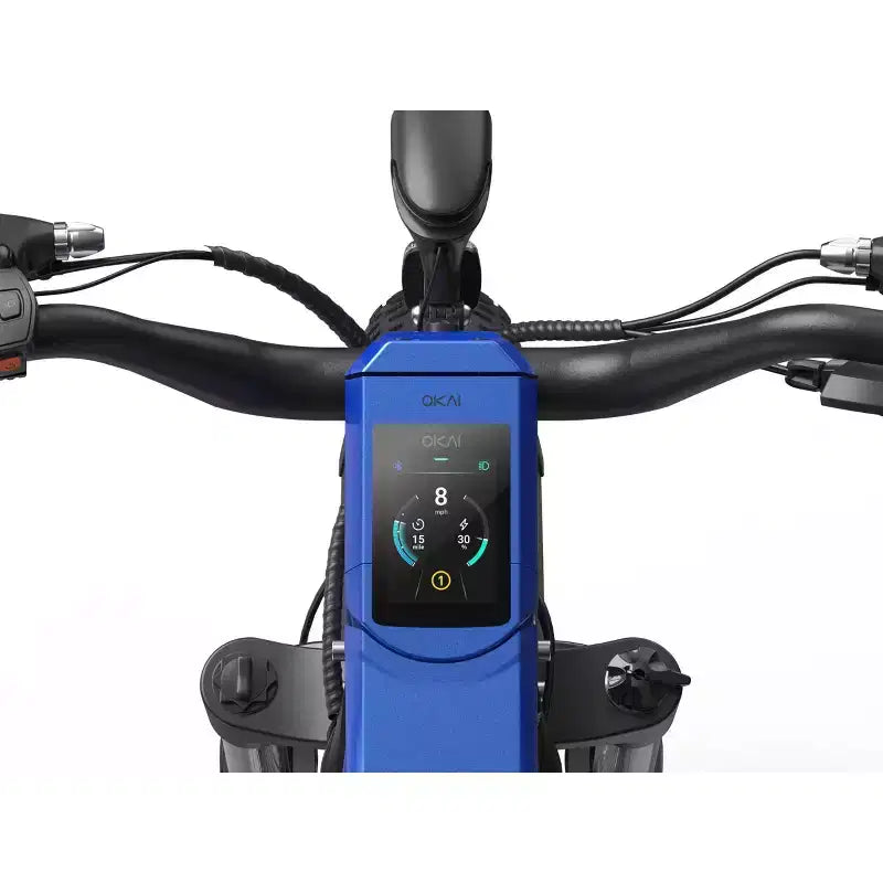 OKAI Ranger 26" Step Over Electric Mountain Bike - Mariner Blue
