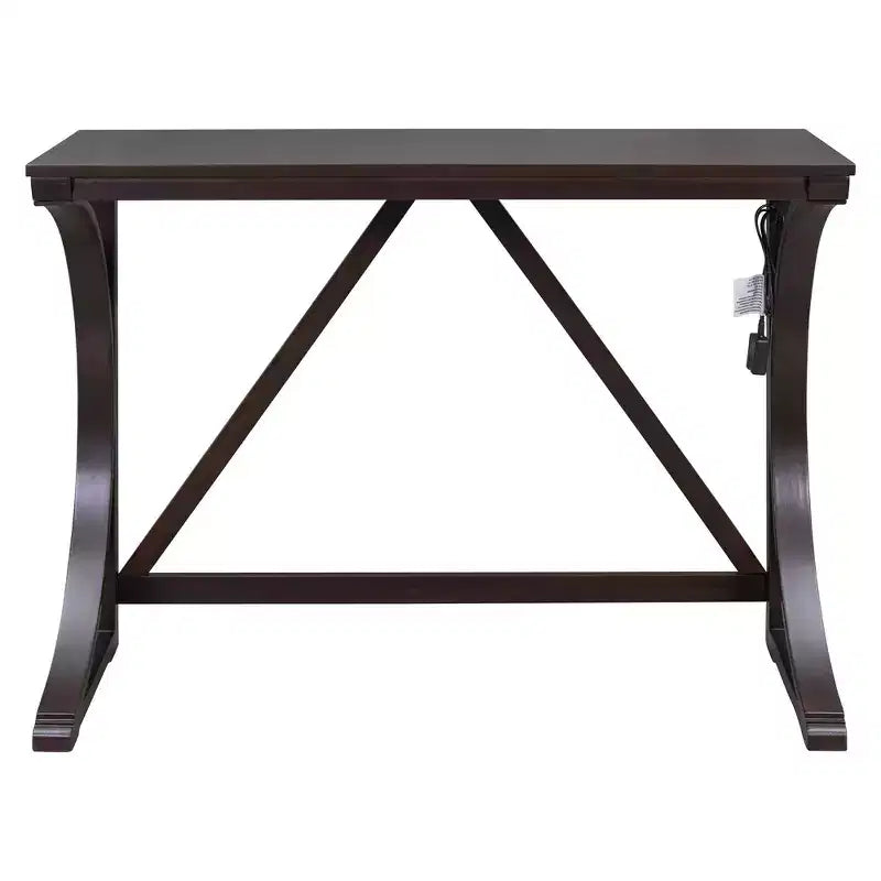 Whisen Farmhouse 3-Piece Counter Height Dining Table Set with USB Port and Upholstered Stools