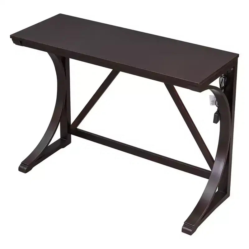 Whisen Farmhouse 3-Piece Counter Height Dining Table Set with USB Port and Upholstered Stools