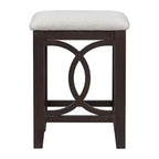 Whisen Farmhouse 3-Piece Counter Height Dining Table Set with USB Port and Upholstered Stools