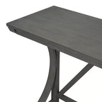 Whisen Farmhouse 3-Piece Counter Height Dining Table Set with USB Port and Upholstered Stools