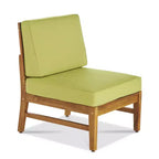 Christopher Knight Home Perla Outdoor Acacia Wood 5 Seater Sectional Sofa Chat Set with Water-Resistant Cushions
