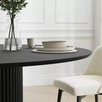 PexFix 46 Round Solid Wood Dining Table Kitchen Tables