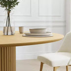 PexFix 46 Round Solid Wood Dining Table Kitchen Tables