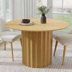 PexFix 46 Round Solid Wood Dining Table Kitchen Tables