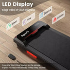Costway Walking Pad 2.5HP Under Desk Treadmill with Remote Control APP-Enabled for Home
