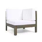 Christopher Knight Home Oana Outdoor Acacia Wood Loveseat and Coffee Table Set with Cushions