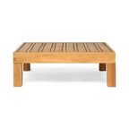Christopher Knight Home Oana Outdoor Acacia Wood Loveseat and Coffee Table Set with Cushions