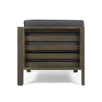 Christopher Knight Home Oana Outdoor Acacia Wood Loveseat and Coffee Table Set with Cushions