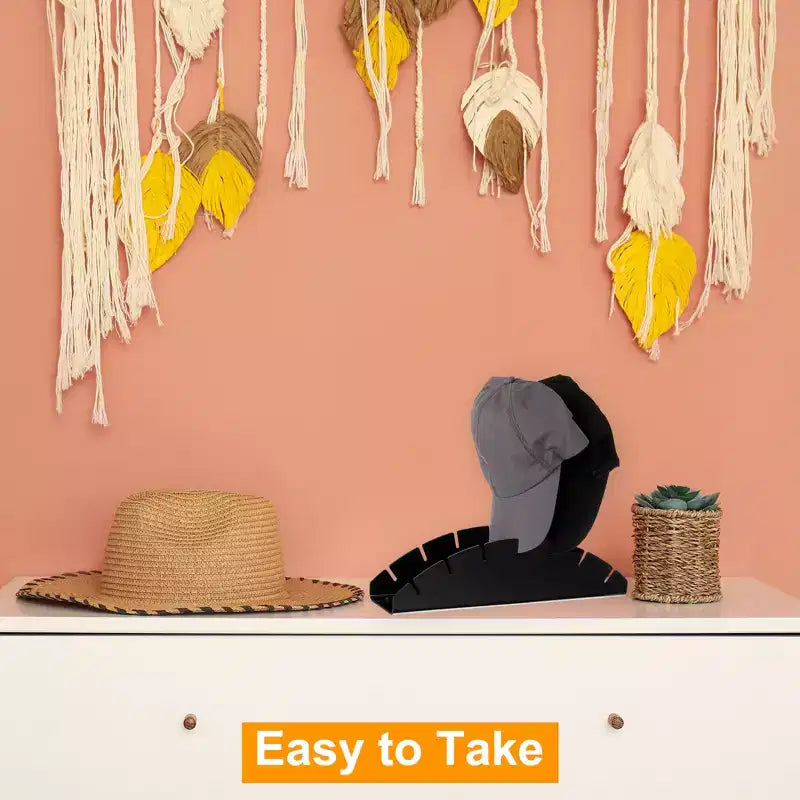 Unique Bargains No Installation Required Acrylic Hat Organizer Display Stand