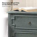 Dietmar 28Tall 2-Drawer end table Set of 2 | HULALA HOME