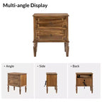 Dietmar 28Tall 2-Drawer end table Set of 2 | HULALA HOME