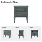 Dietmar 28Tall 2-Drawer end table Set of 2 | HULALA HOME