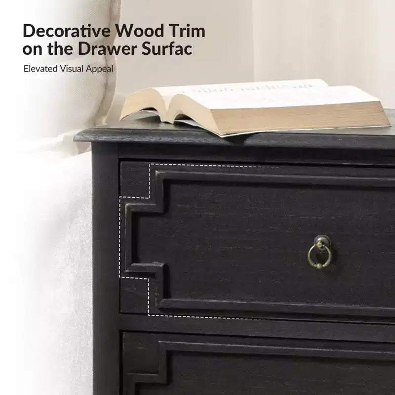 Dietmar 28Tall 2-Drawer end table Set of 2 | HULALA HOME